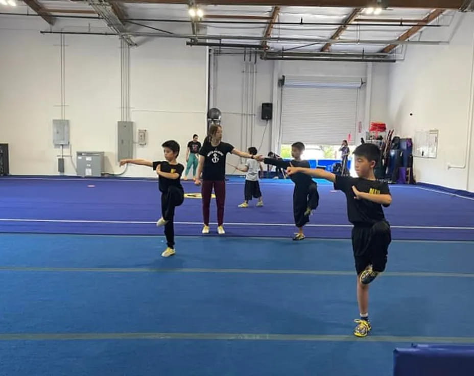 a group of people playing a sport