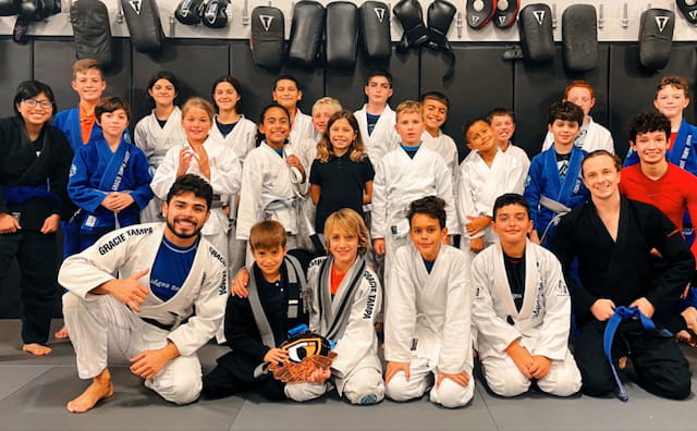 a group of people posing for a photo