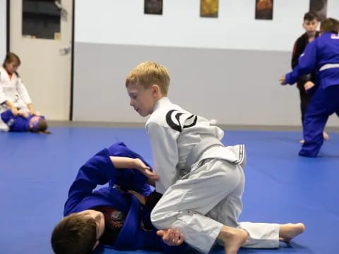 a group of people in a room