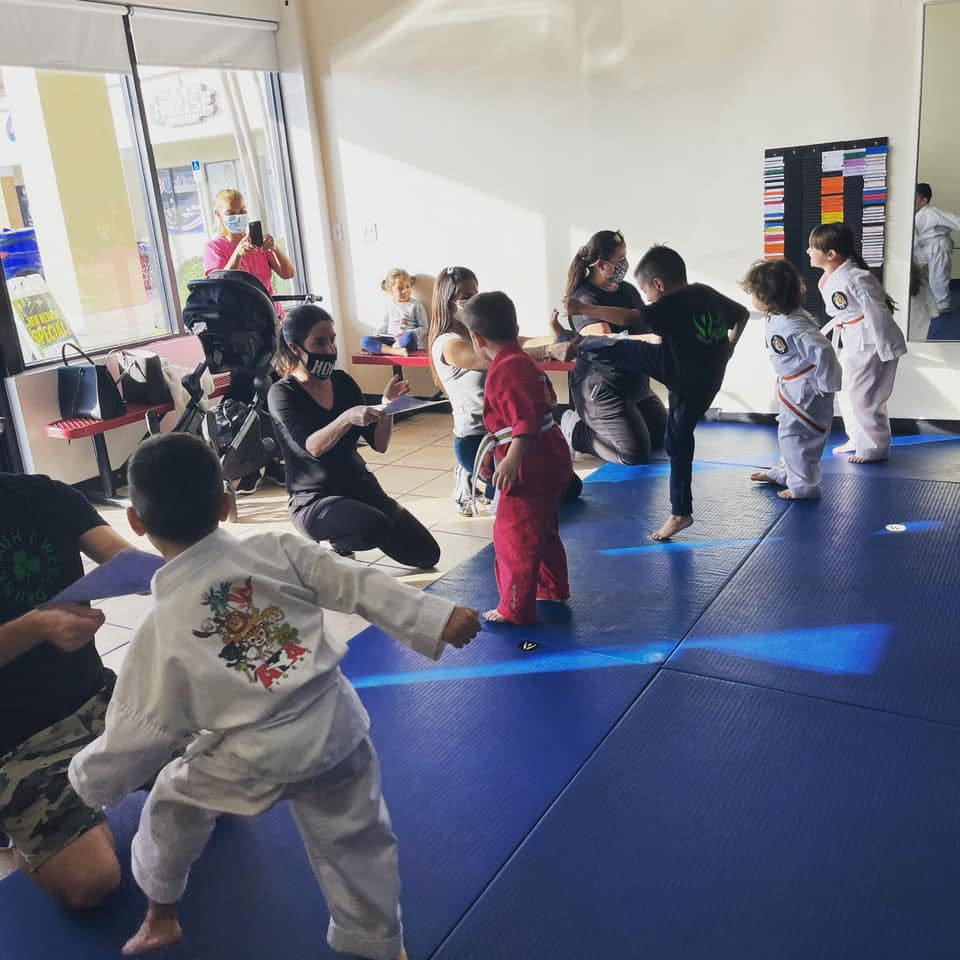 a group of children in a classroom