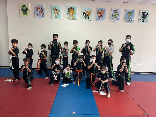 a group of people posing for a photo