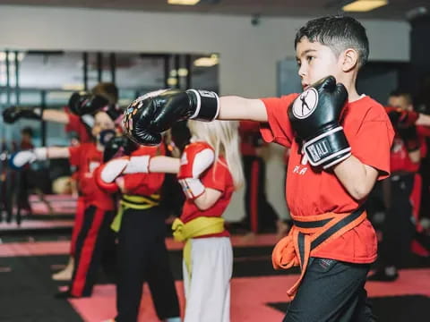 a person wearing boxing gloves