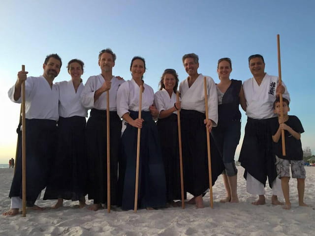 a group of people posing for a photo