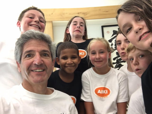 a group of people posing for a photo