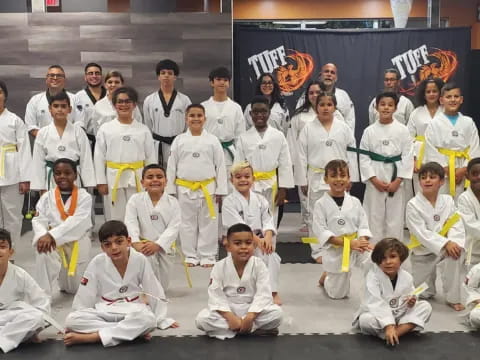 a group of people in white robes