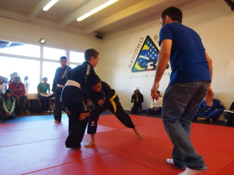 a group of people dancing