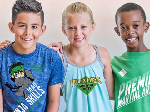 a group of boys smiling