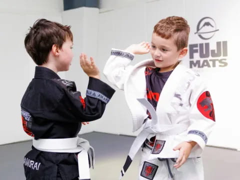 a couple of boys in uniform