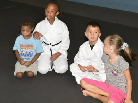 a person and several children