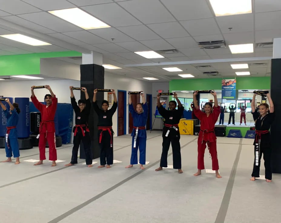 a group of people in a room