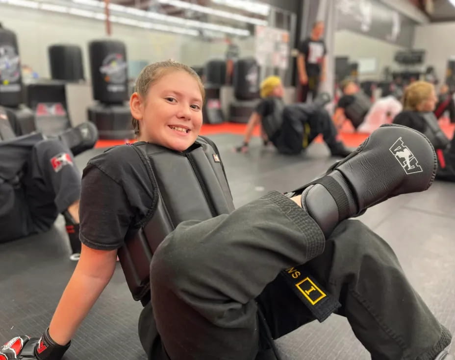 a person in a black shirt