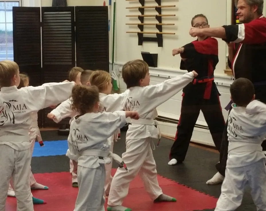 a group of children in a classroom