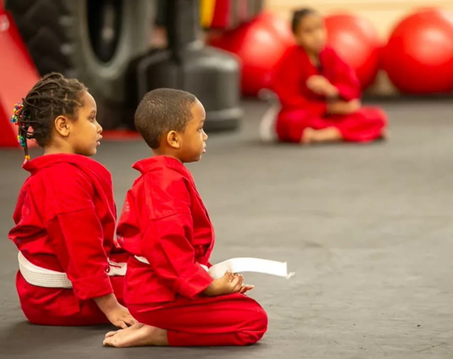 children sitting on the floor