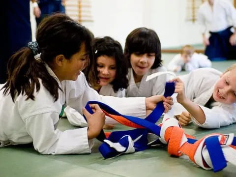 a group of children playing