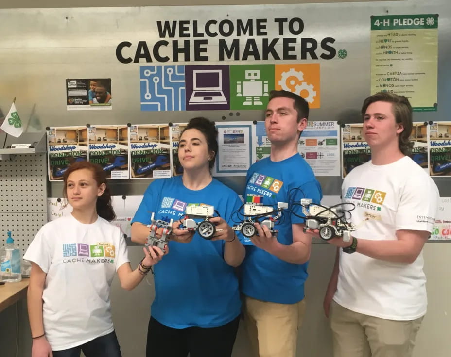 a group of people holding toy guns
