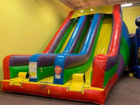 a colorful playground toy