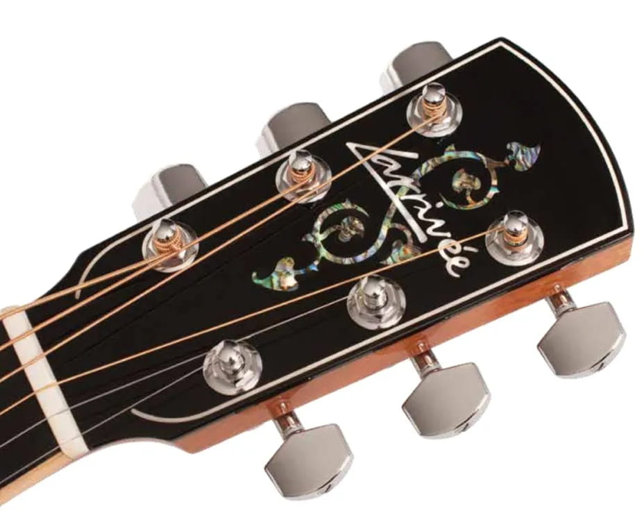 a close-up of a guitar