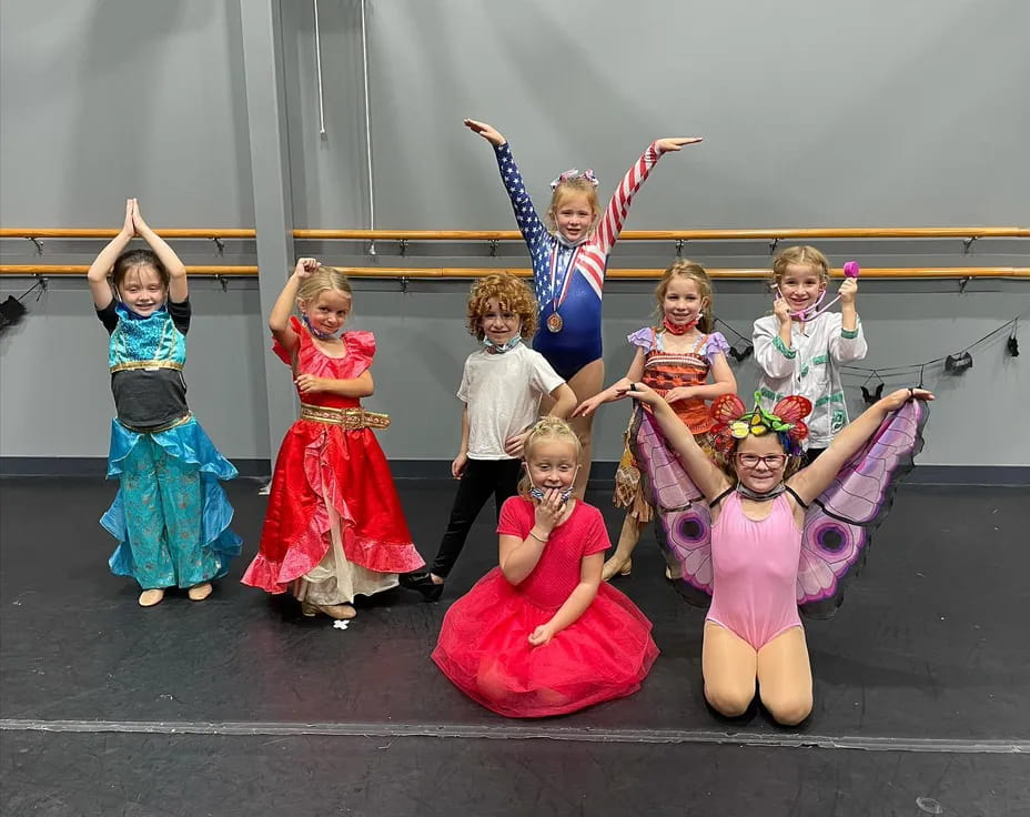 a group of children in clothing