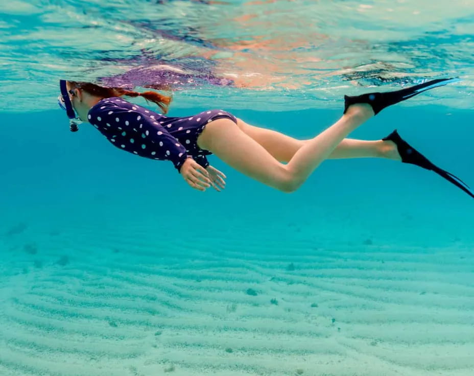 a person diving into the water