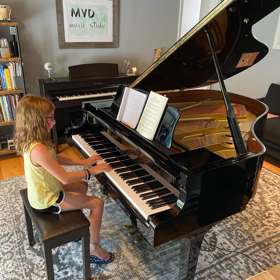 a person playing the piano