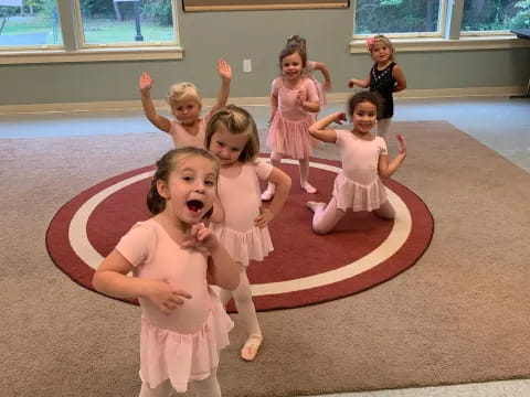 a group of children in a gym