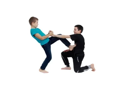 a couple of men dancing