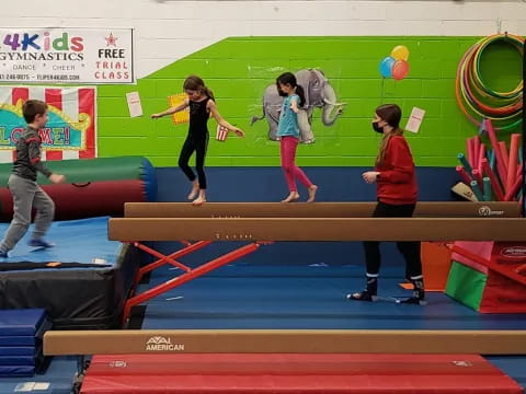 a group of people playing a game