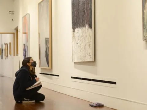 a person sitting in a room