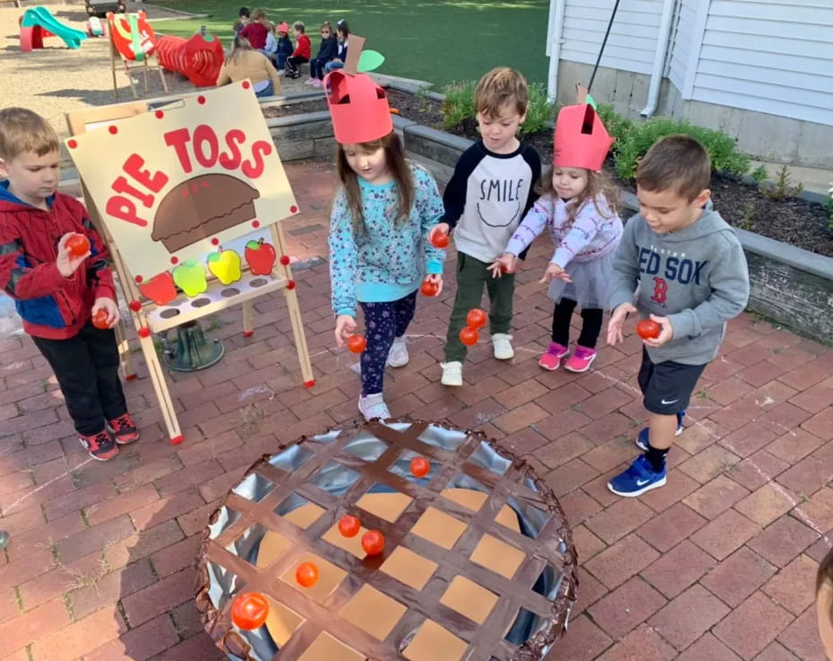a group of children playing a game