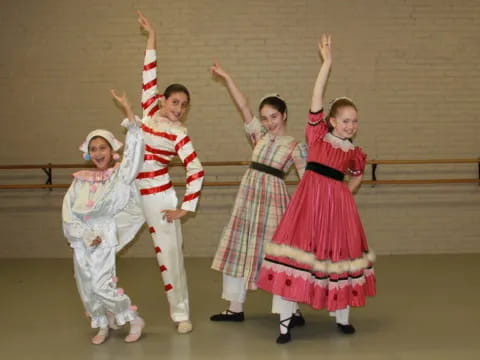 a group of people dancing