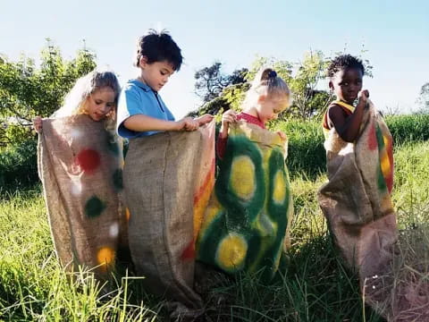 a group of people in clothing