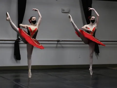 a group of women dancing