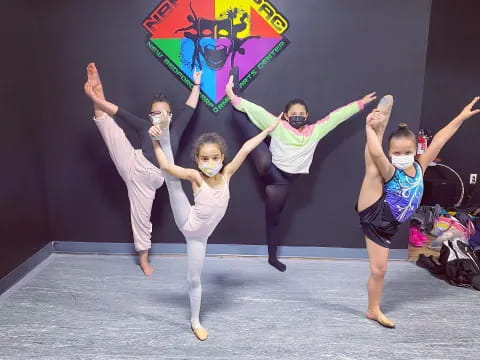 a group of people dancing