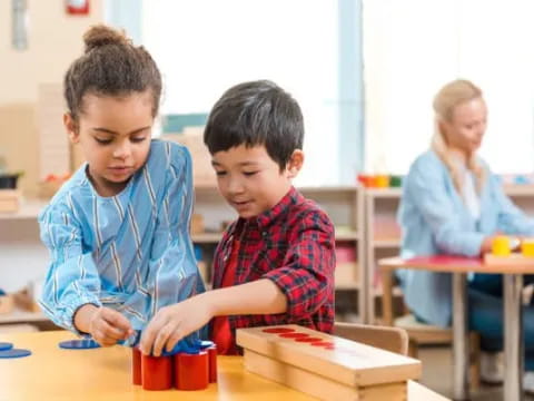 a few children in a classroom