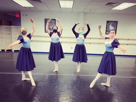 a group of women dancing