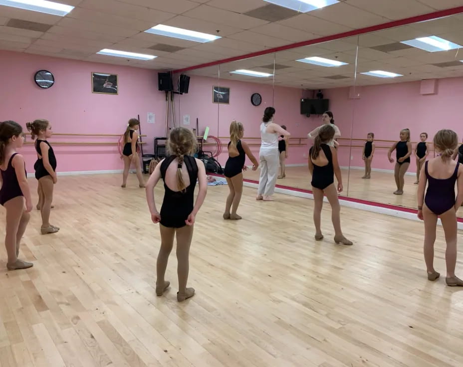 a group of people in a room