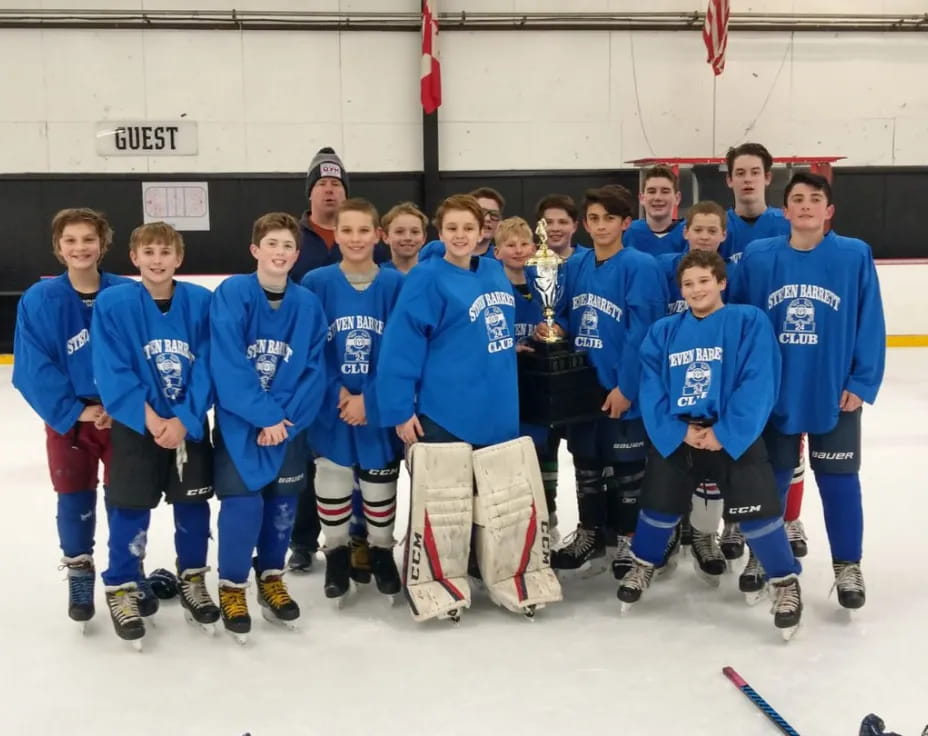 a group of people in blue uniforms