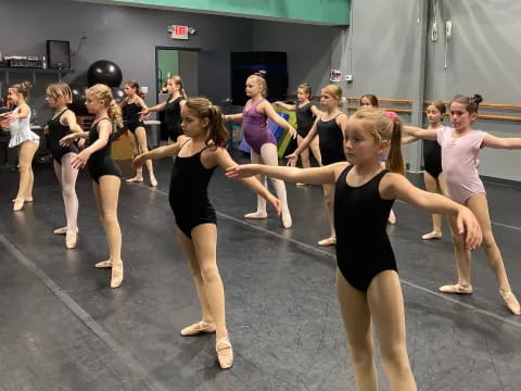 a group of women dancing