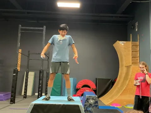 a man standing on a stage