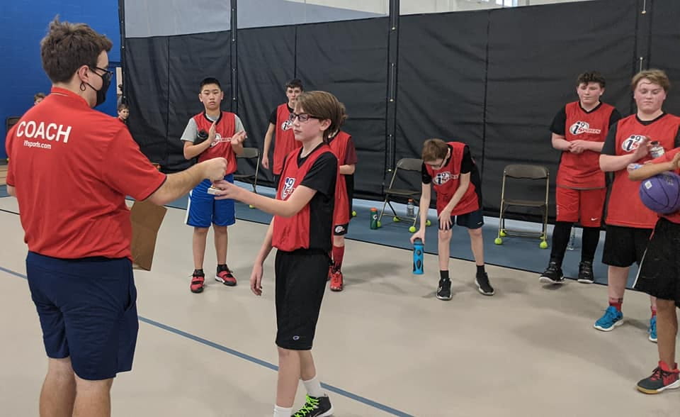 a group of people playing a sport