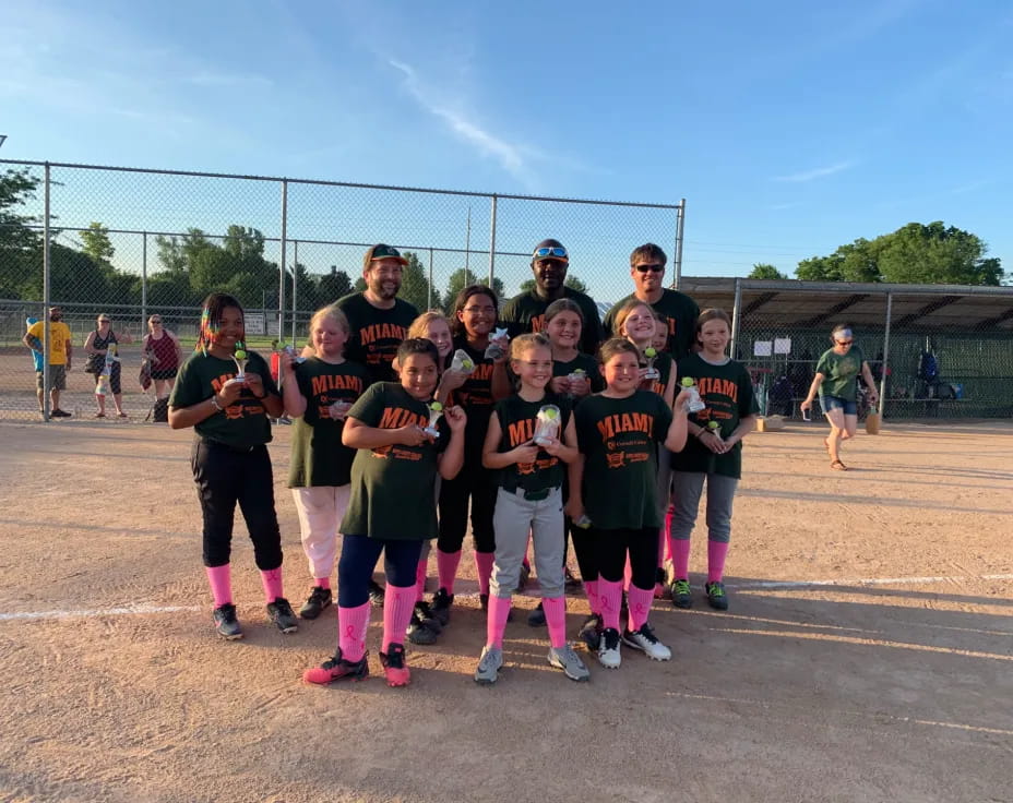 a group of kids in uniform
