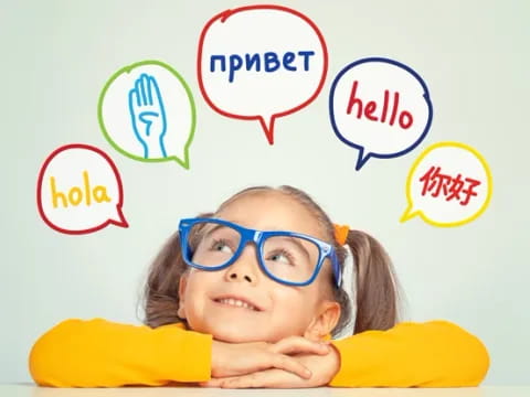 a child wearing glasses