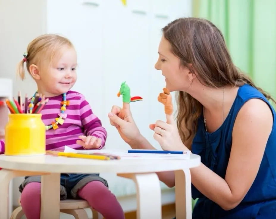 a person and a child eating