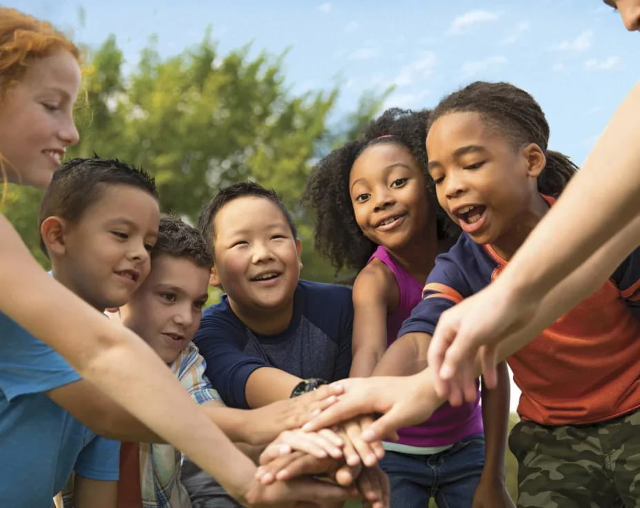 a group of people posing for a photo