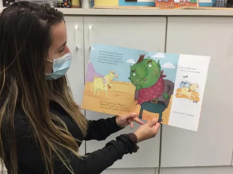 a woman with a mask on her face