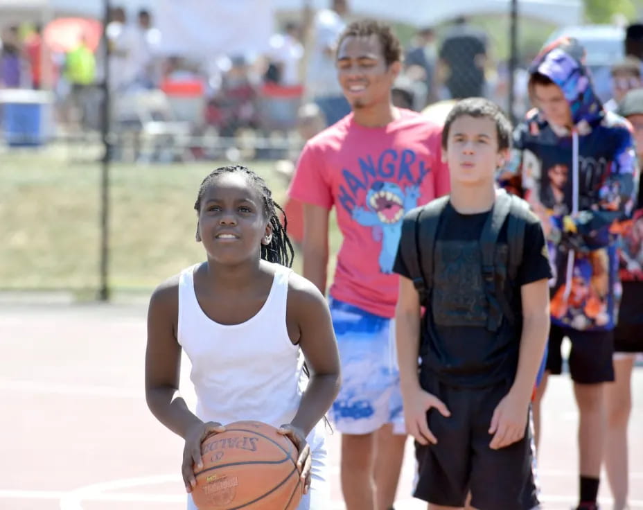 a group of people posing for a photo
