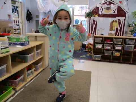 a child wearing a garment