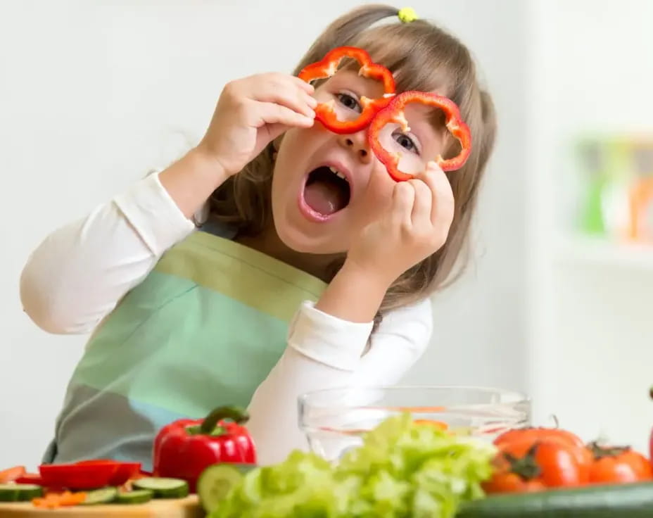 a girl with a face mask