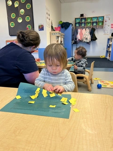 a person and a couple of children playing a game