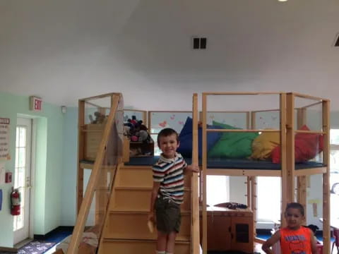 a couple of boys in a room